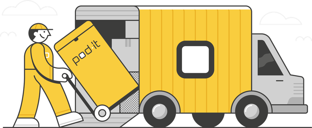 Delivery POD (Calculated upon checkout = base fee + R/km + R5 Service fee)